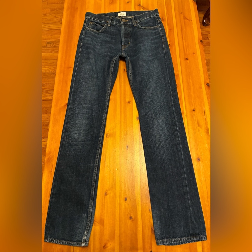 Hudson Dandy Jeans Classic Indigo Slouchy Straight Leg with Button Fly, 29X30